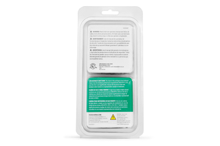 Saw chain X-CUT SP33G Semi chisel PIXEL .325" 1.3 mm - 2 Pack. Back view of a product packaging with warning and instruction labels.
