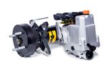 Side view of a Husqvarna construction drill motor with ergonomic handle.