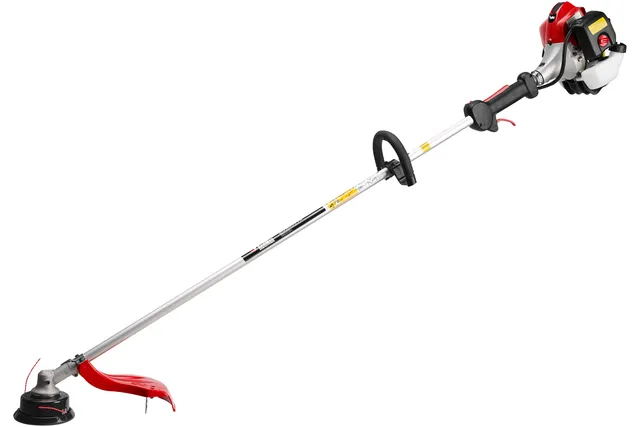 RedMax BCZ230TS. Side view of a string trimmer with ergonomic handle and protective guard.