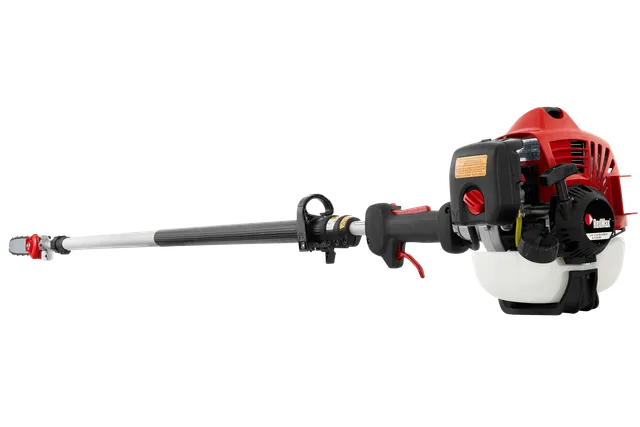 REDMAX PSTZ260S. Side view of a pole saw with a visible engine and cutting attachment.