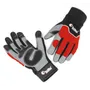 Pair of RedMax work gloves, showcasing palm and back design.