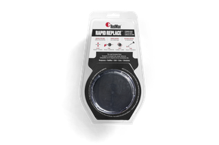 Front view of a RedMax Rapid Replace trimmer head packaging.